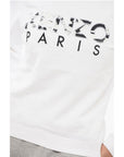 Kenzo Crew Neck Cotton Sweatshirt with Embroidered Logo
