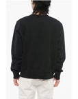 Rag&Bone Crew Neck Brushed Cotton Sweatshirt with Patch