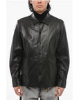 Rag&Bone Leather Overshirt with Flush Pockets