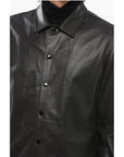 Rag&Bone Leather Overshirt with Flush Pockets