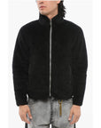 Rag&Bone Zip-up Sherpa Sweatshirt with Nylon Details