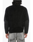 Rag&Bone Zip-up Sherpa Sweatshirt with Nylon Details