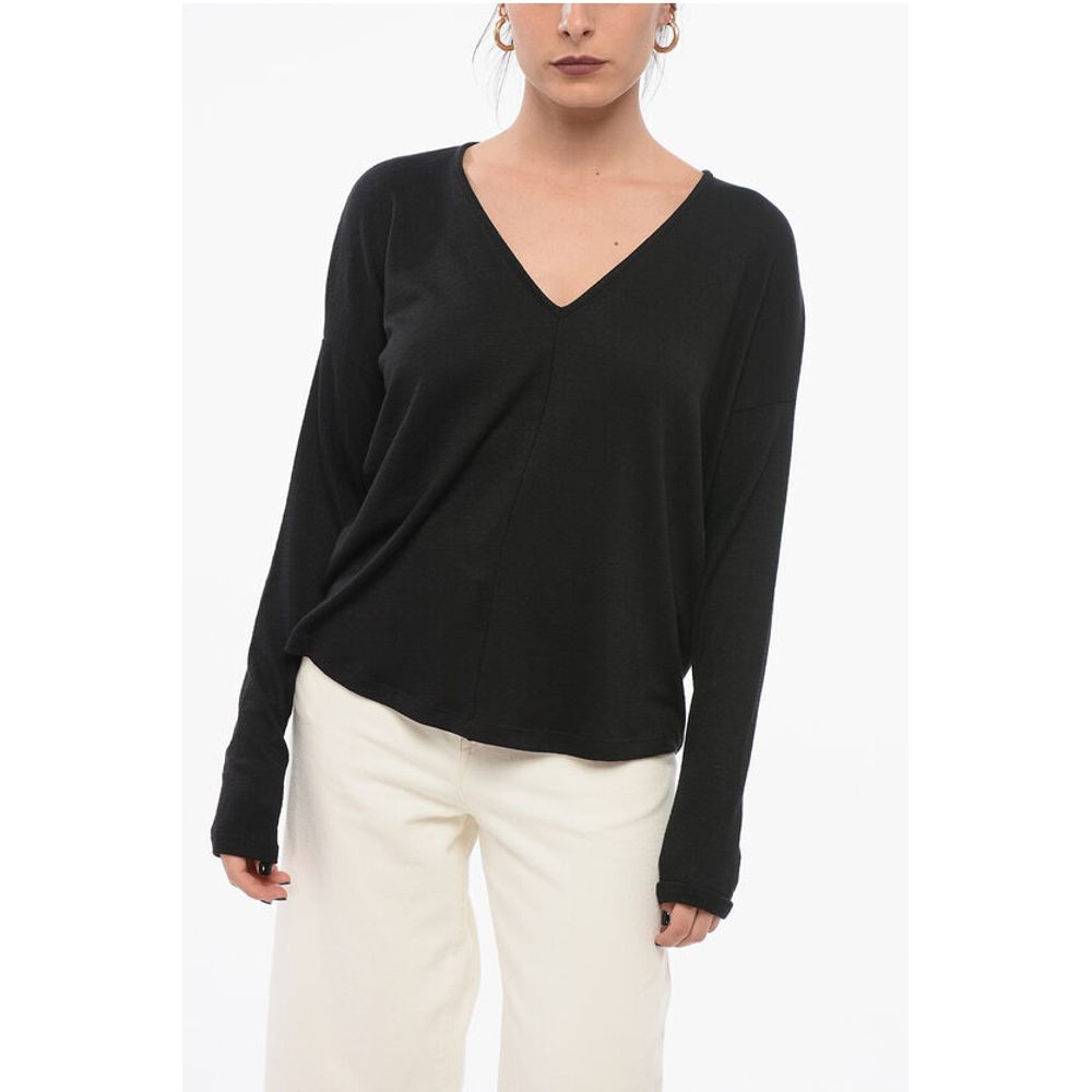 Rag&Bone V Neck Stretch Fabric Sweater