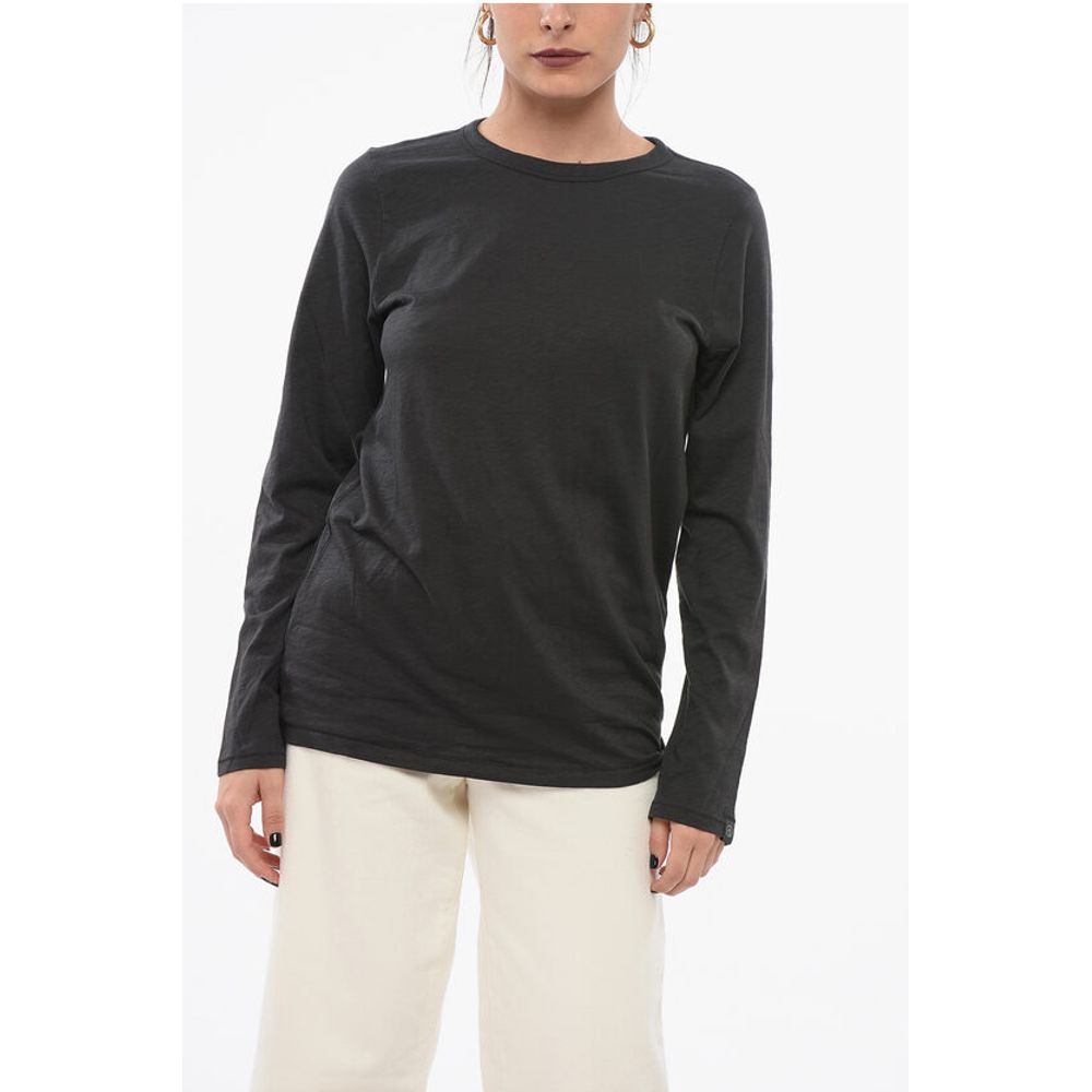 Rag&Bone Long-sleeved Crew Neck Cotton T-Shirt