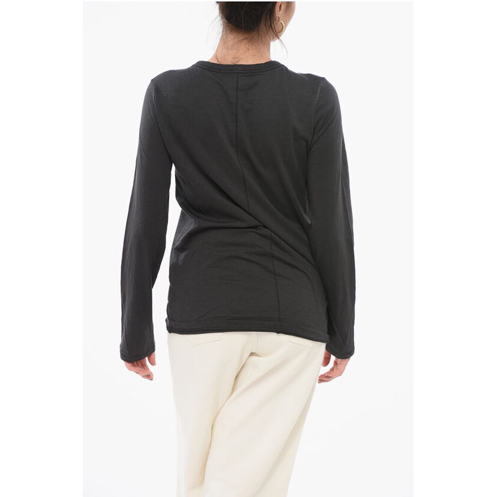 Rag&Bone Long-sleeved Crew Neck Cotton T-Shirt