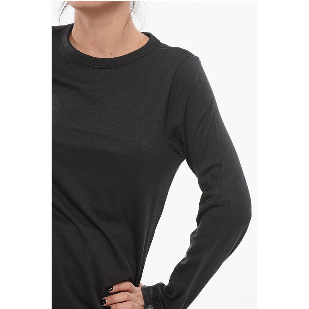 Rag&Bone Long-sleeved Crew Neck Cotton T-Shirt