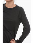 Rag&Bone Long-sleeved Crew Neck Cotton T-Shirt