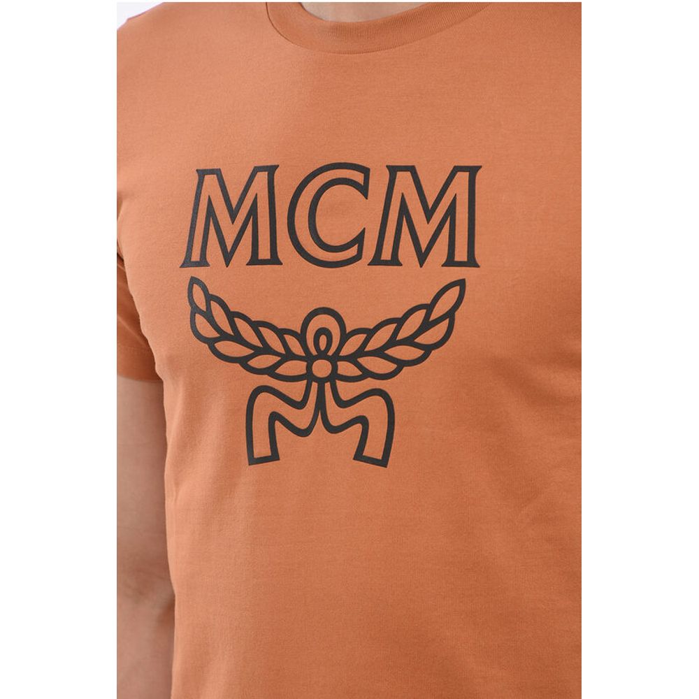MCM Cotton Crew-Neck T-shirt with Contrast Print