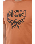 MCM Cotton Crew-Neck T-shirt with Contrast Print