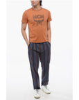 MCM Cotton Crew-Neck T-shirt with Contrast Print