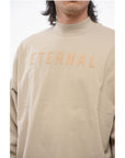 Fear Of God Crew Neck ETERNAL T-Shirt with Cuffs and Flocked Logo