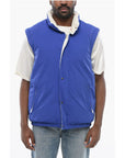 Gucci Nylon Down Jacket with Embroidered Logo and Removable Sleeve