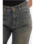 Balenciaga Vintage Washed Denim Shorts with Raw-cut Hem
