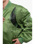 Off-White Padded ARROW Bomber Jacket with Removable Sleeves