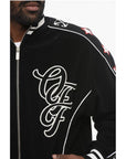 Off-White Embroidered NATURE LOVER Varsity Bomber