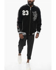 Off-White Embroidered NATURE LOVER Varsity Bomber