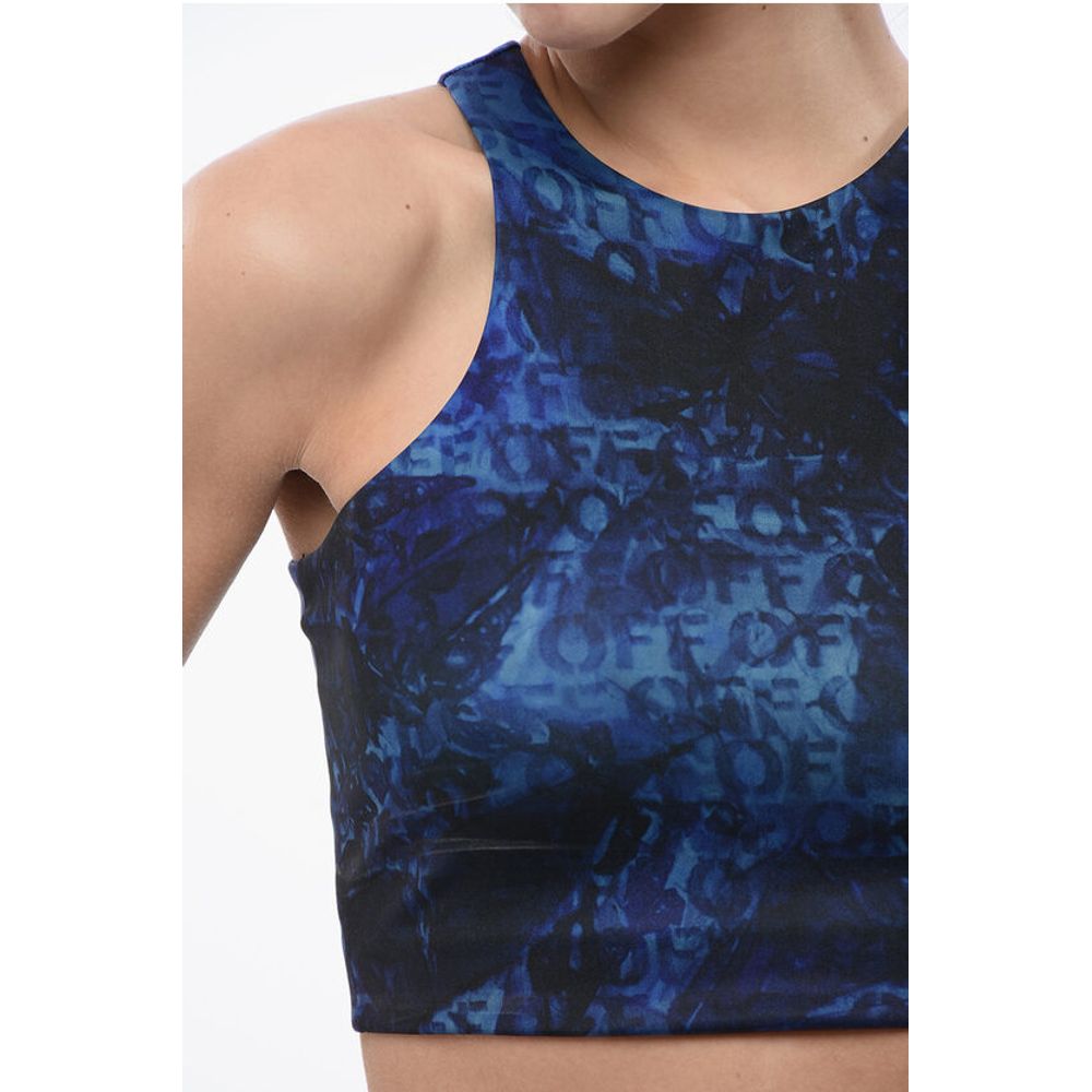 Off-White Printed AOP Crop Top