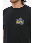 Rhude Cotton Crew-neck T-shirt with Back Maxi Print