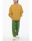Rhude Fleeced-Cotton Crew-neck Sweatshirt with 2-Pockets