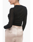 Ami Alexandre Mattiussi Crew Neck See Through Viscose Blend Sweater