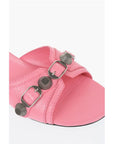 Balenciaga Leather CAGOLE Sandals with Maxi Studs and Buckle