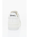 Etonic Solid Color Leather Low Top Sneakers with Contrasting Logo