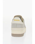 Etonic Leather Two-Tone Low-Tone Low-Top Sneakers with Fabric Detai