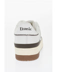 Etonic Leather and Suede Low-Top Sneakers with Contrast Details