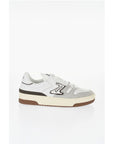 Etonic Leather and Suede Low-Top Sneakers with Contrast Details