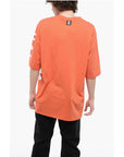 Balmain Cotton Oversized T-Shirt with Printed Logo