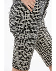 Balmain Monogram Cotton Skinny Fit Shorts