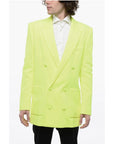 Balmain Double-breasted NEON Blazer with Patch Pockets