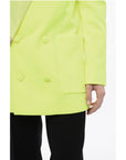 Balmain Double-breasted NEON Blazer with Patch Pockets