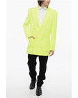 Balmain Double-breasted NEON Blazer with Patch Pockets