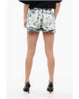 Balmain Tie Dye Denim Shorts with Reverse Design