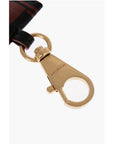 Balmain Leather Logoed Key Chain with Holder Hook
