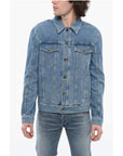 Balmain Back Embroidered Denim Jacket