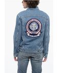 Balmain Back Embroidered Denim Jacket
