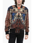 Balmain Reversible CARPET Nylon Bomber Jacket with Front Zip