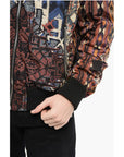 Balmain Reversible CARPET Nylon Bomber Jacket with Front Zip