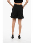 Balmain Single-pleated Cotton Tweed Shorts