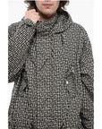 Balmain Nylon Parka Fit Windbreaker with Monogram Motif