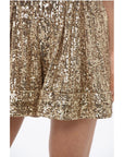 Balmain Double-pleated High-waisted Sequined Shorts