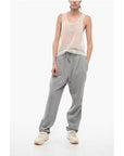 Ludovic de Saint Sernin See-Through Tank Top with Rhinestoned Logo