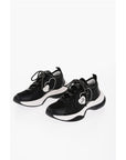 Moschino LOVE Mesh SPRINT50 Low-Top Sneakers with Contrast Detail