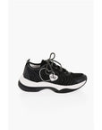 Moschino LOVE Mesh SPRINT50 Low-Top Sneakers with Contrast Detail
