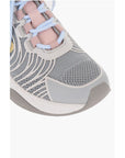 Moschino LOVE Mesh SPRINT50 Low-Top Sneakers with Contrast Detail