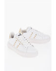 Moschino LOVE Quilted Leather BOLD40 Low-Top Sneakers with Golden Eff