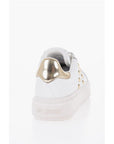 Moschino LOVE Quilted Leather BOLD40 Low-Top Sneakers with Golden Eff