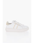 Moschino LOVE Quilted Leather BOLD40 Low-Top Sneakers with Golden Eff